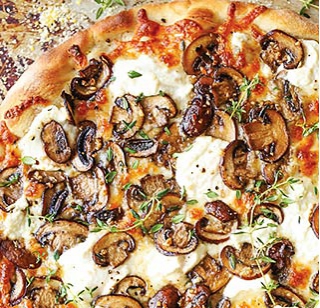白蘑菇披萨